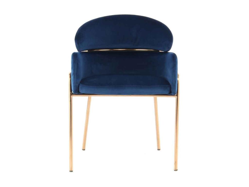 Designer chair in blue/rose gold mobenze ETEI69106