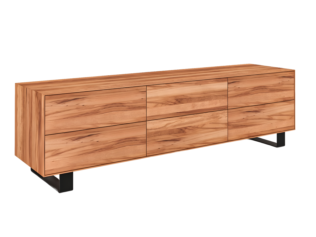 Luxameub - Chest of drawers in beech heartwood with natural oil finish QHXN78744