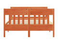 Bed frame without mattress, brown wax finish, 120x200cm, Mobenze solid pine, JGBQ45445