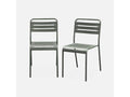 Set of 2 steel garden chairs - 2-seater - Savane - Mobenze - W44 x D52 x H79cm AZYR65408
