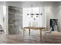 Extendable table 90x130/234 cm Mobenze Natural Oak gold frame FOCA48823