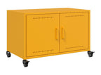 Mustard yellow TV stand 68x39x43.5 cm cold-rolled steel WZHD15557