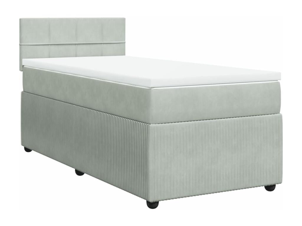 Mobenze bed base and light grey mattress 90x200 cm Mobenze XQEB50954