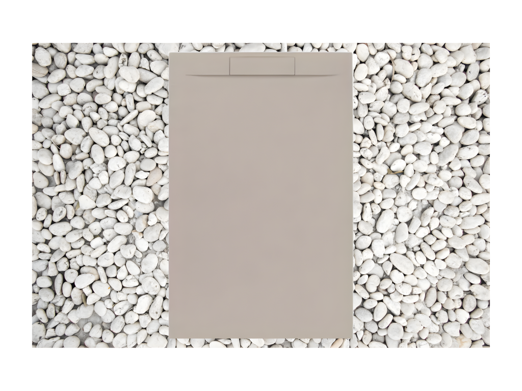 80x120 cm Mobenze shower tray RAL 1001 Mobenze line in resin and marble powder with marble resin side grate ZXIU84772