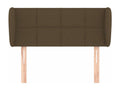 Headboard with wings, Dark Brown, 83x23x78/88 cm, Fabric UWUY84351