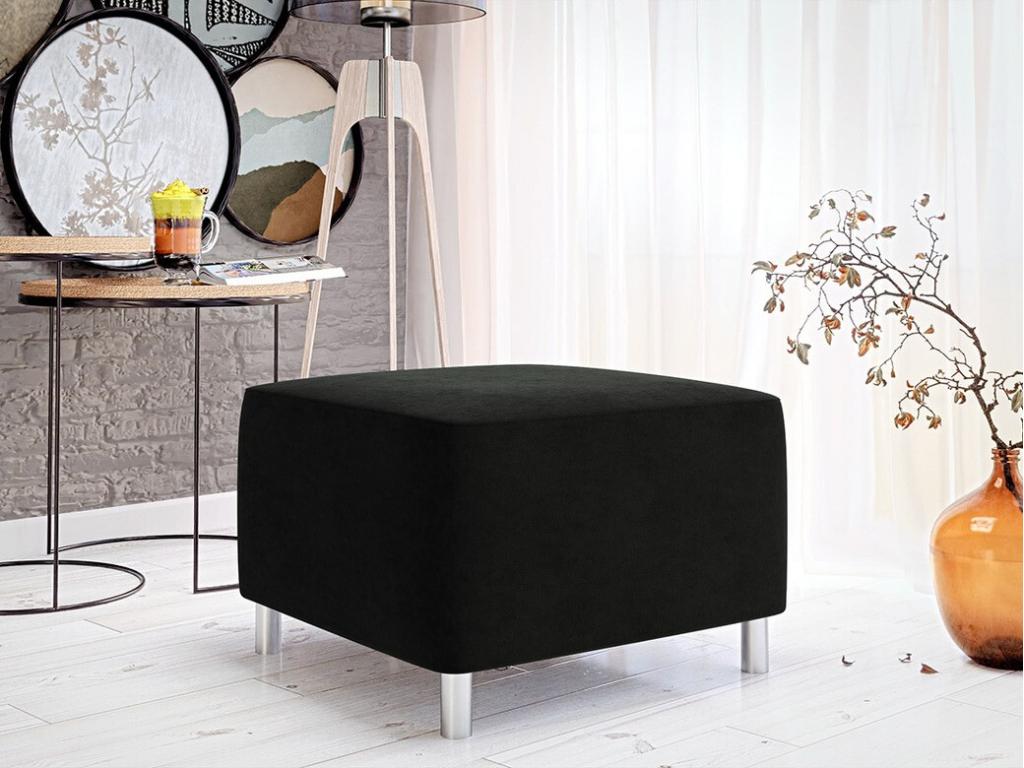 Mobenze 126 Grey Pouf 42x56x65cm Upholstery Plastic Legs UVIY99161