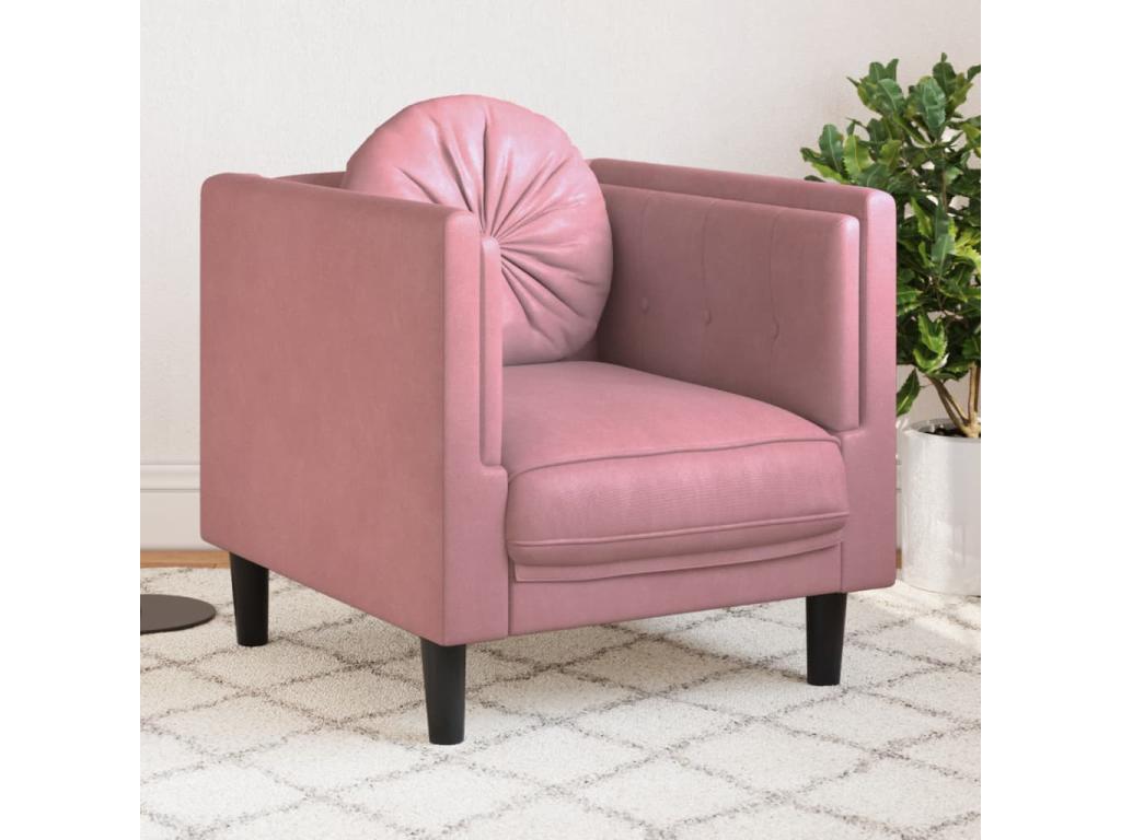 Armchair with pink cushion Mobenze SGEM27489