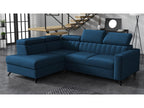 Mobenze 202 Blue Corner Sofa with Sleeping Function and Bed Box, 249x195x80cm, UPSY21834