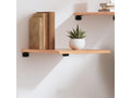 Light brown wall shelf 40x50x2 cm Mobenze solid treated oak ASHV37671