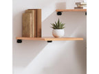 Light brown wall shelf 40x50x2 cm Mobenze solid treated oak ASHV37671