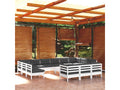 14-piece garden furniture set with cushions, white pine mobenze DISN24959
