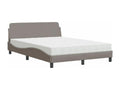 Bed with Mobenze mattress 120x200 cm fabric SLED58832