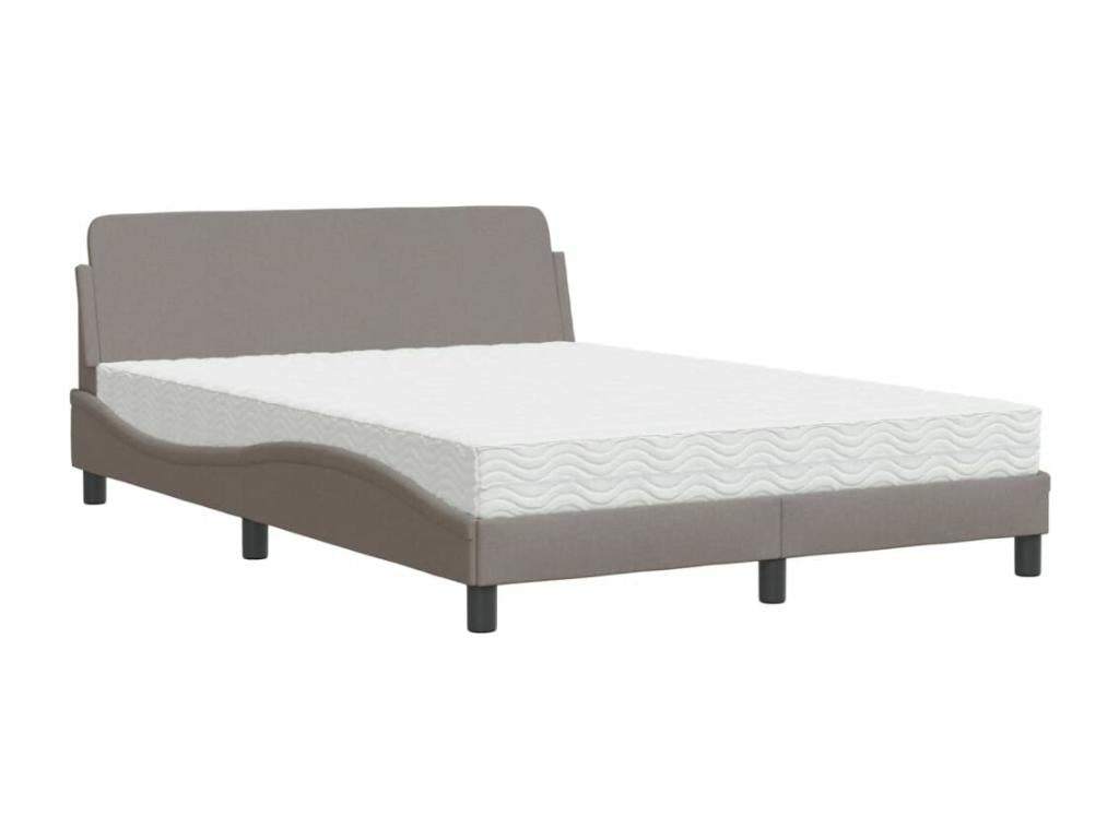 Bed with Mobenze mattress 120x200 cm fabric SLED58832