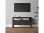Black TV stand 80x35x45 cm Mobenze engineered wood CUIN23898