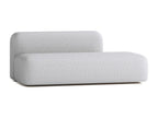 Max 2/3 Seater Sofa Light Grey Fabric QCZE10726