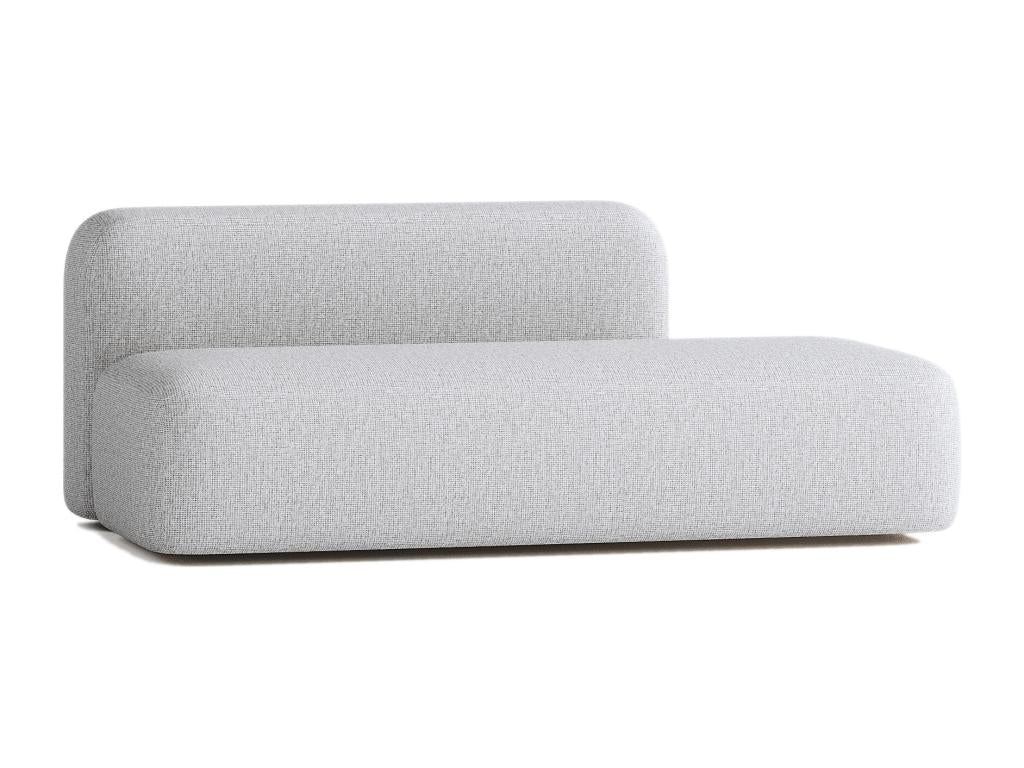 Max 2/3 Seater Sofa Light Grey Fabric QCZE10726