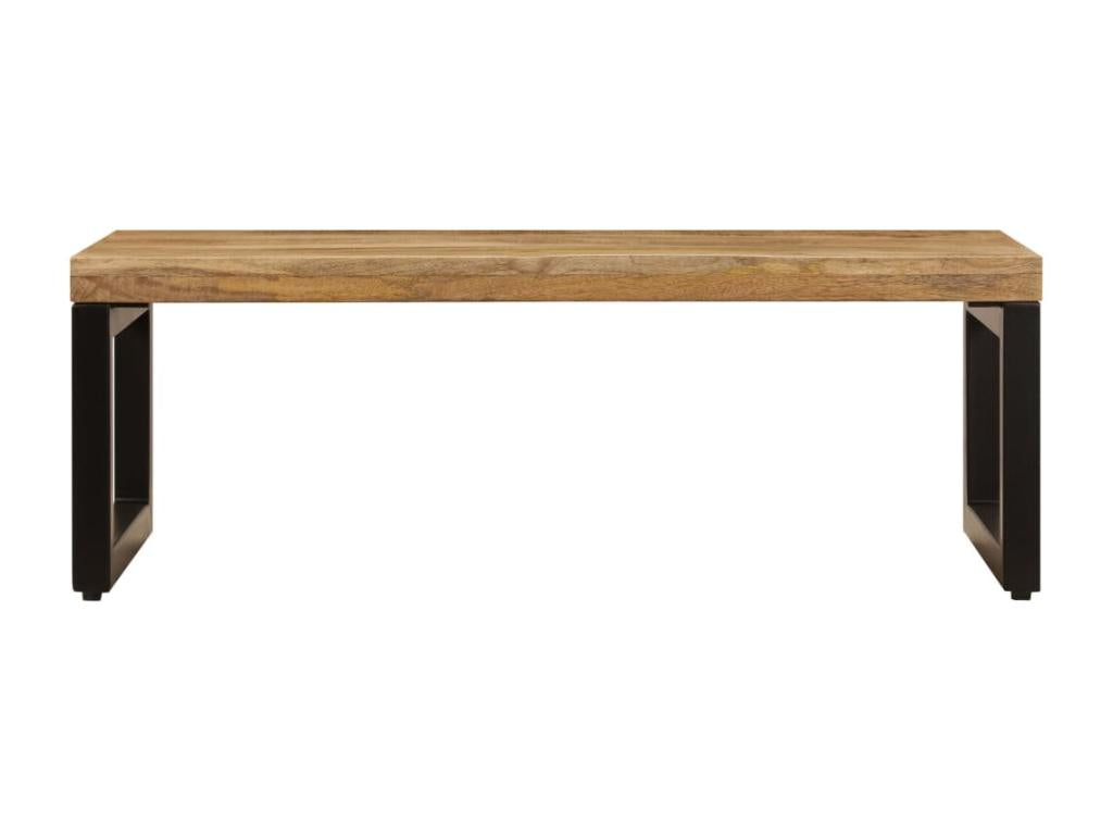 Coffee table 100x50x35 cm Solid mango wood and steel RONB27028