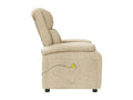Cream Fabric Massage Chair AVGV12945