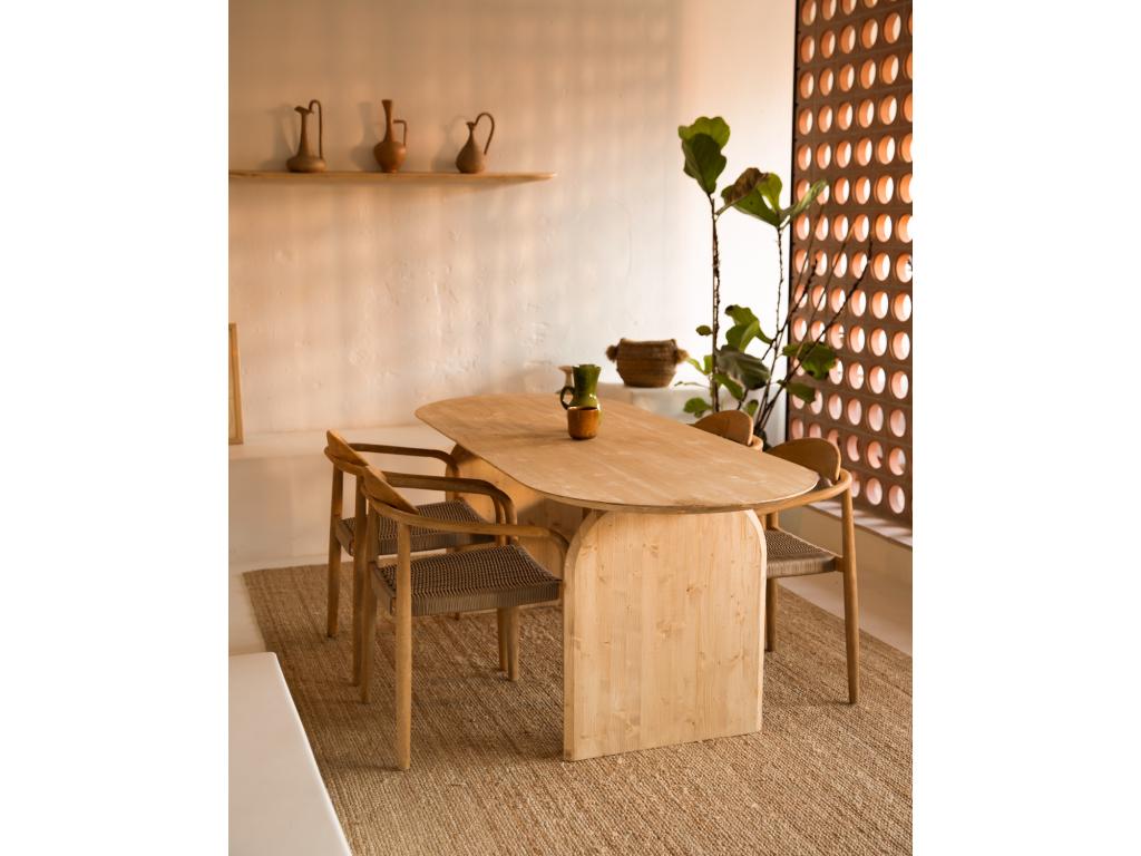 Set of 4 brown fir mobenze shelves 180x3.2cm - Mobenze YFUP69056