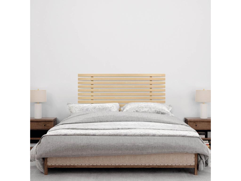 Mobenze Recycled Mobenze Headboard, Japanese Style, with Legs, 95x115cm, for 95cm Beds - Natural Mobenze YJYH82853
