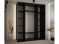 Mobenze 3 Sliding Door Wardrobe 235.2/200/60 3 Doors Black/Mobenze/Silver YDTF14078
