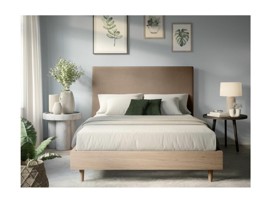 Mobenze headboard in ribbed Mobenze - Mobenze - Width 140 cm JQAW05520