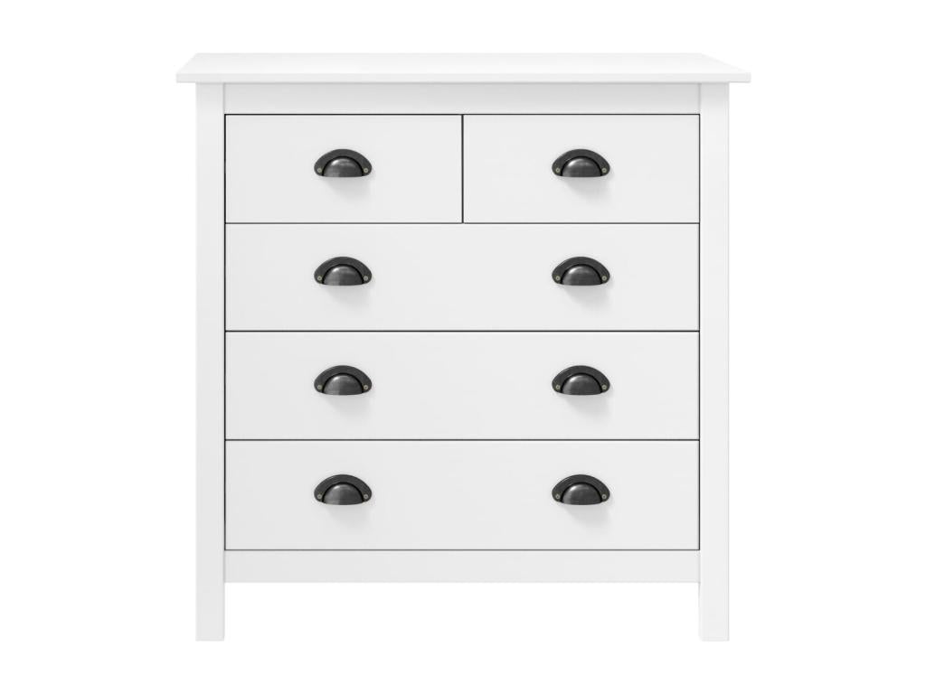 Mobenze White Buffet 79x40x80 cm Solid pine Mobenze TWRH86172