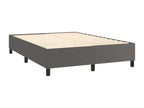 Mobenze bed base with grey 140x200 faux leather mattress XSUX80413