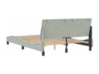 Bed frame with headboard, light grey, 140x200 cm, BXUQ33290