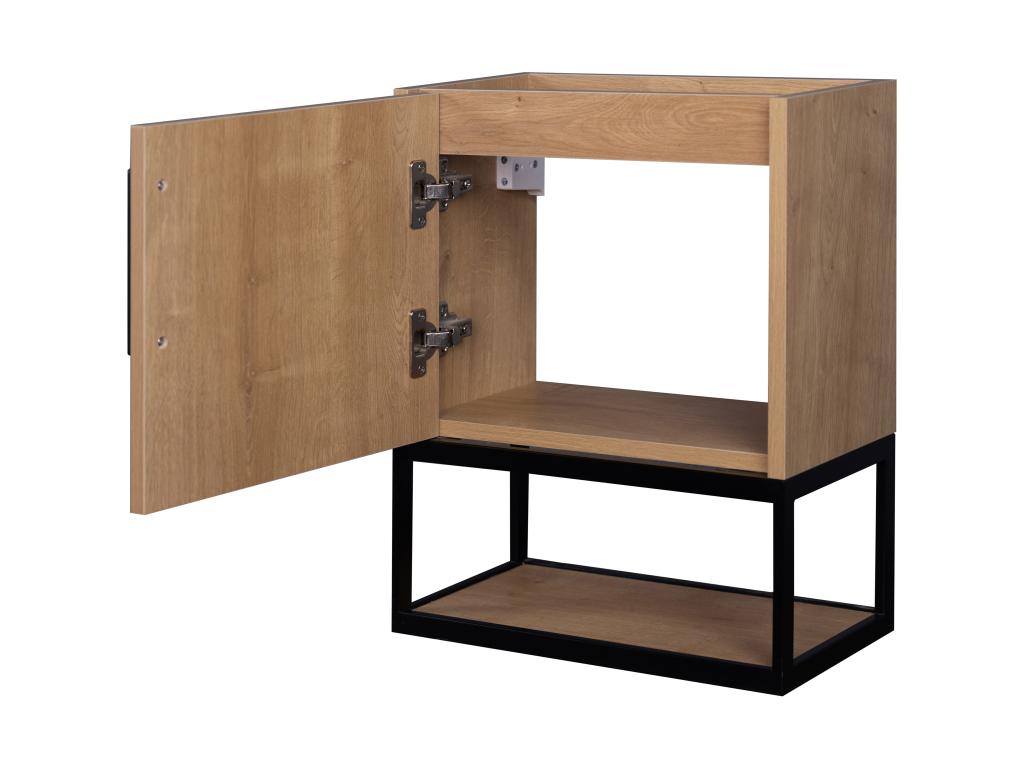 Wall-hung washbasin unit with niche - 40 cm - Light natural color - Mobenze VFHC28060