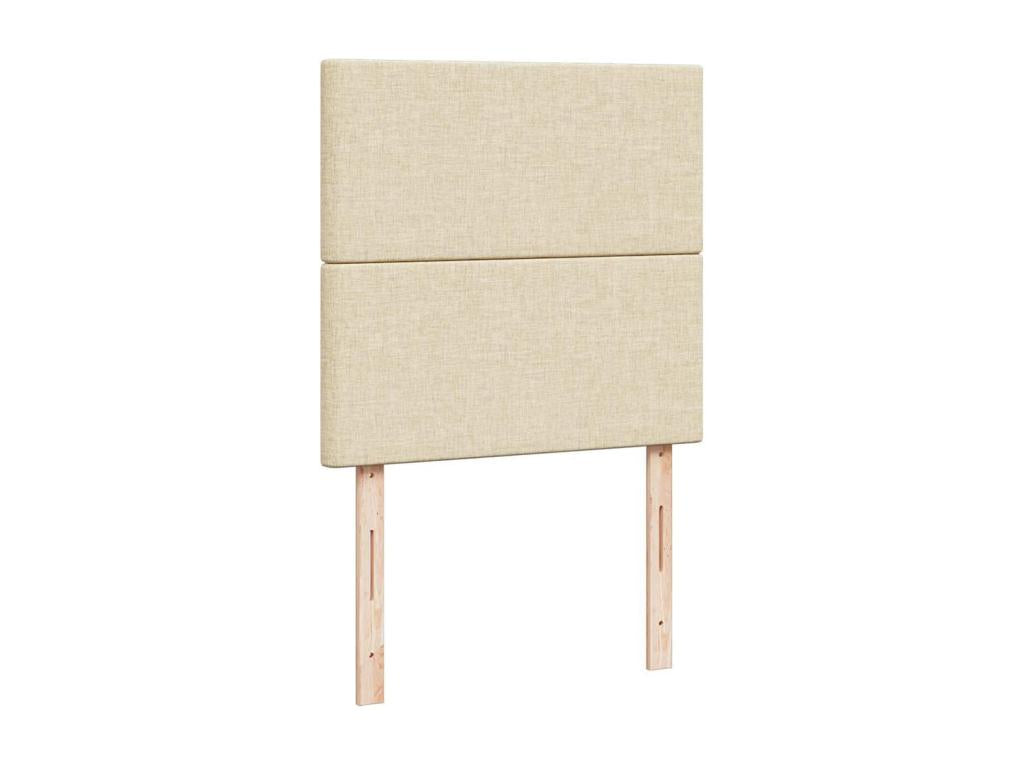 Mobenze bed frame with cream mattress 90x190 cm fabric HWWR01543