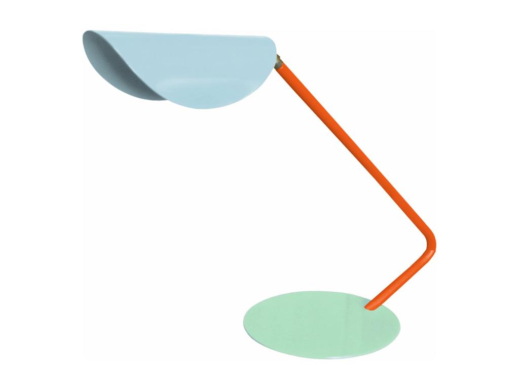 Blue metal arched desk lamp, 35 cm. ZBPP93994