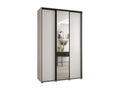 Luxameub 3-Door Sliding Wardrobe 235.2/150/60 cm, White/White/Black GVML74253
