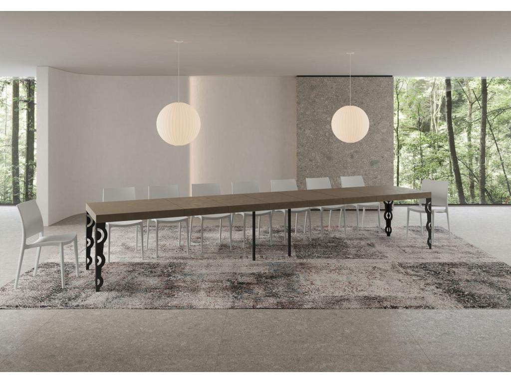 PINPAI Luxameub extendable table 90x200/460 cm with anthracite legs WVTW95490