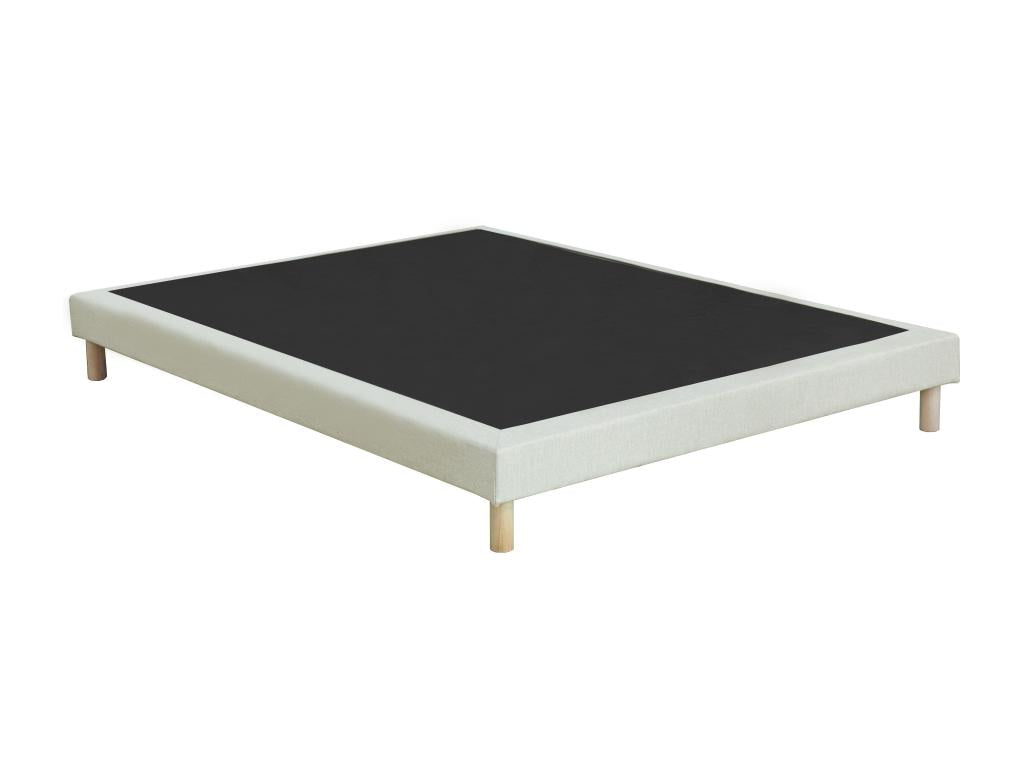 Upholstered decorative bed base 160x200 cm - Beige - Mobenze LSTQ42045