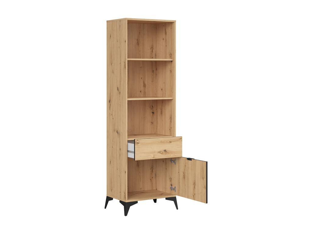 Mao Wood Bookcase with 1 Door and 1 Drawer FKBU04797