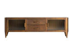 TV stand in gold-plated iron, 160x40x51 cm, TENL19670