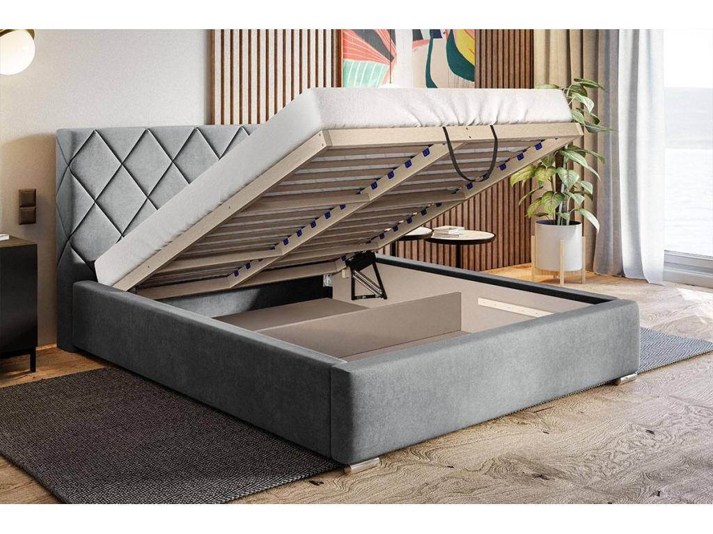 Mobenze Upholstered Bed 180x200 Mobenze - Double Bed with Storage Bed 140x200 cm Green Mobenze 19 PTBG27480