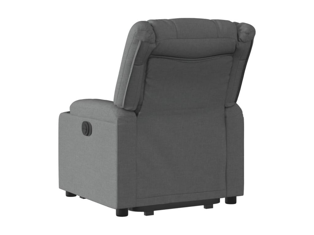 Dark Grey Fabric Reclining Armchair VMRL93877