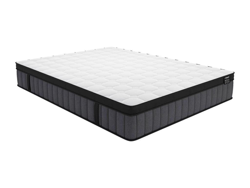 140x190 cm hybrid mattress with 7-zone pocket springs and cooling memory foam, 25cm thick - Mobenze LNZZ12530