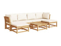Garden furniture set with cushions, 7 pieces, solid Mobenze, ZEIJ00411