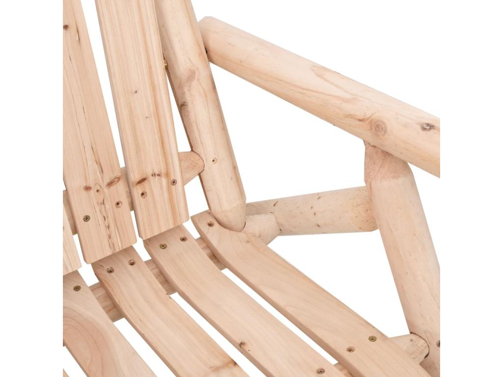 3-piece garden furniture set in solid spruce wood ZXZZ86955