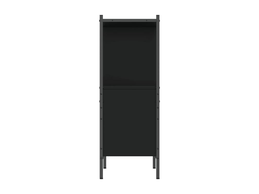 Black bookcase 72x28x77.5 cm Mobenze engineering CPLS85037