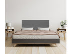 Mobenze Smooth Natural Linen Headboard 90x105cm with Legs for 80/90cm Beds - Dark Grey KMOK14080