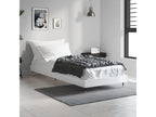 High-gloss white bed frame without mattress 75x190 cm ZPJO98454