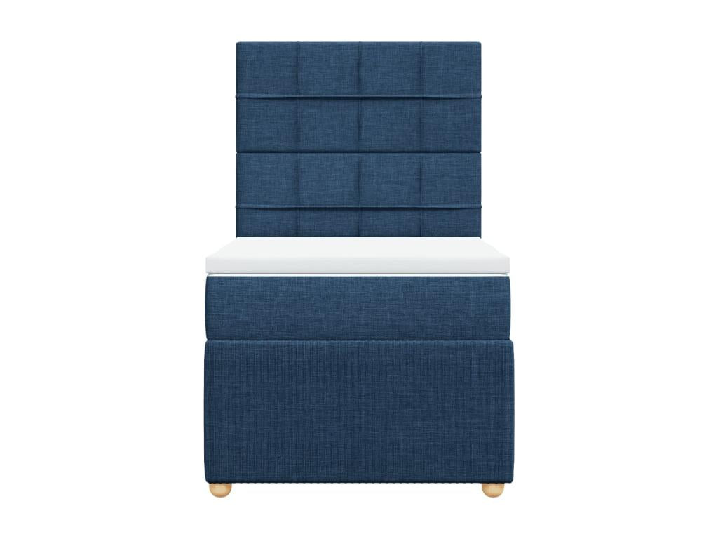 Mobenze bed base with blue mattress 80x200 cm fabric FWPV96766