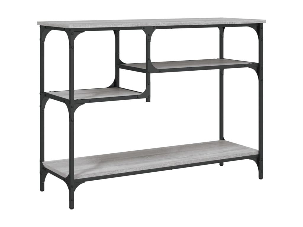Console table with shelves, Mobenze grey, 100x35x75 cm, VAKB38080
