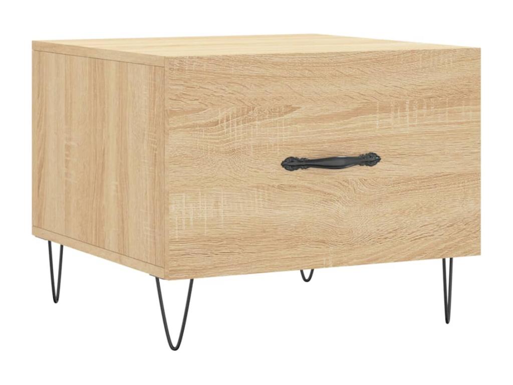 Coffee table in Mobenze oak, 50x50x40 cm, engineered Mobenze QZSP46404