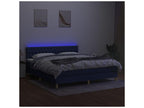 Mobenze bed base with blue LED mattress 180x200 Fabric UIVL48896