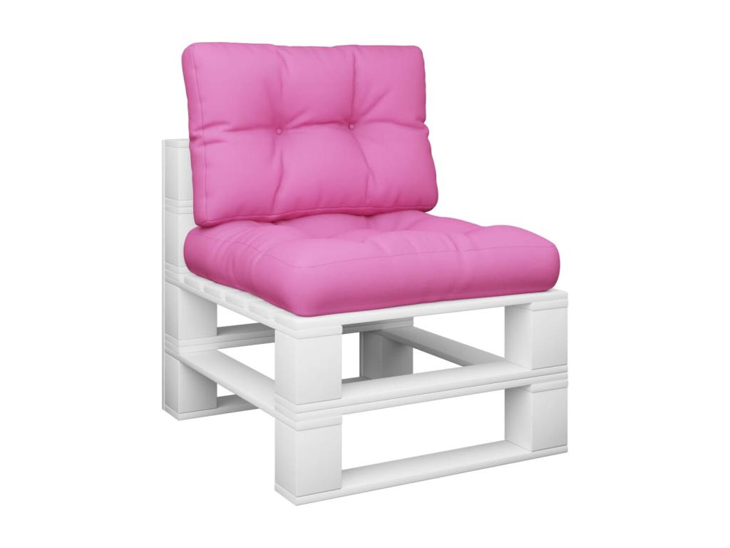 2-piece pink fabric pallet cushions FVDD72004